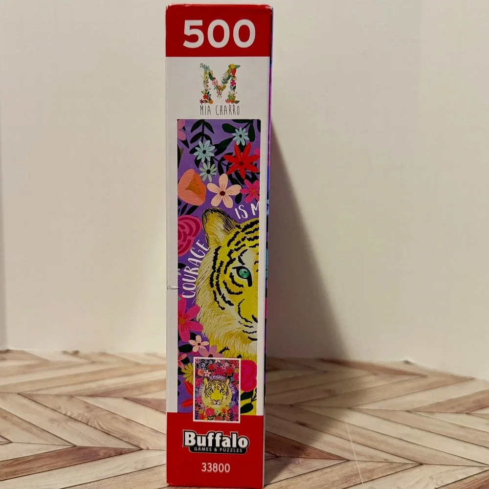 Buffalo Games Mia Charro Courageous‎ Tiger 500 Piece Jigsaw Puzzle Art Sealed